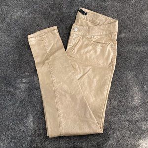 Boom boom metallic Women's Gold jeans size 7